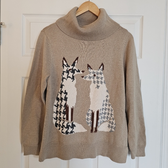 Norm Thompson Sweaters - Vintage Norm Thompson Fox Sweater Size Medium